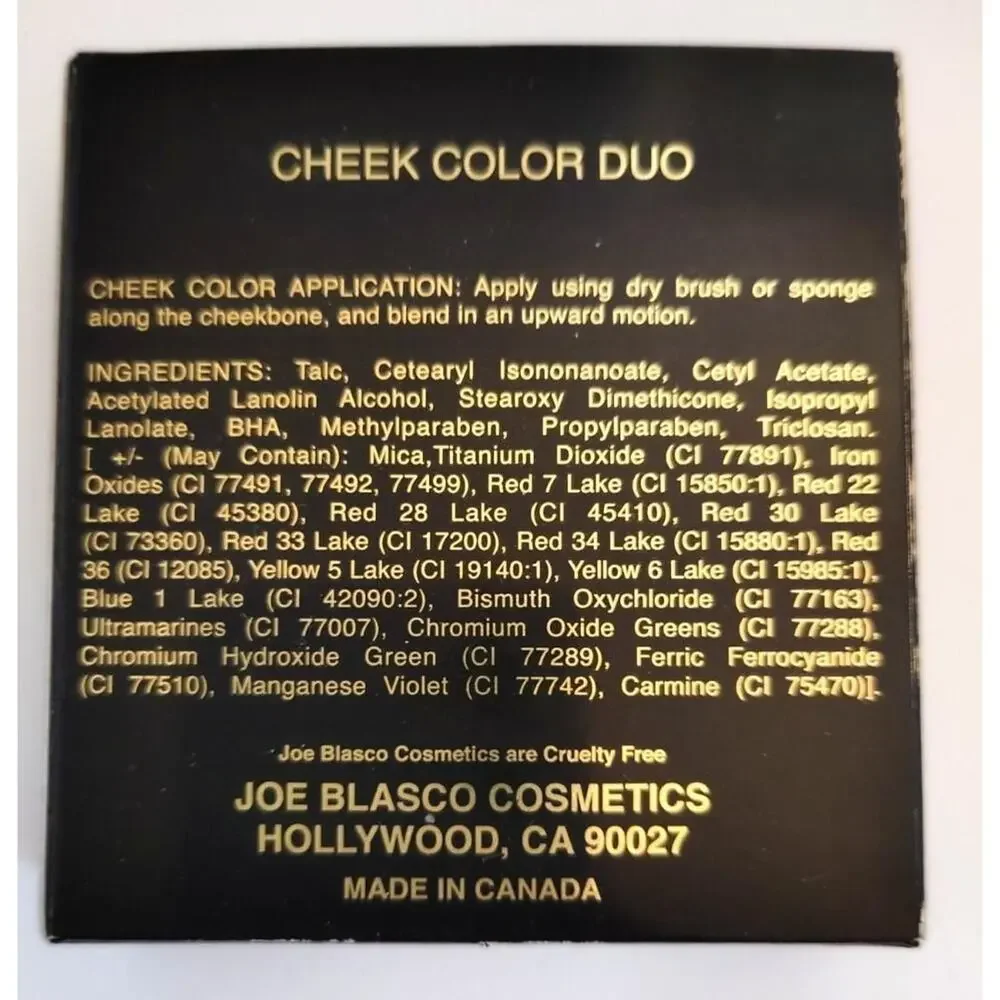 Joe Blasco Cheek Color Duo Blush Magenta Fling & Haughty Bronze New in Box